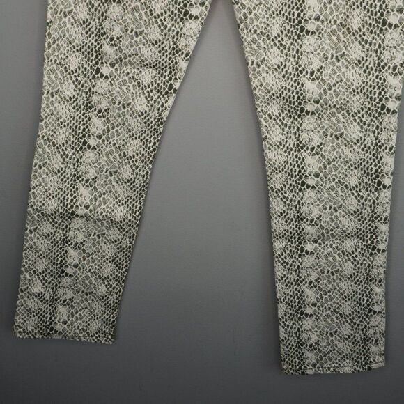 New AG Adriano Goldschmied The Mari High Rise Straight Snake Print Jeans size 28 - Picture 13 of 15